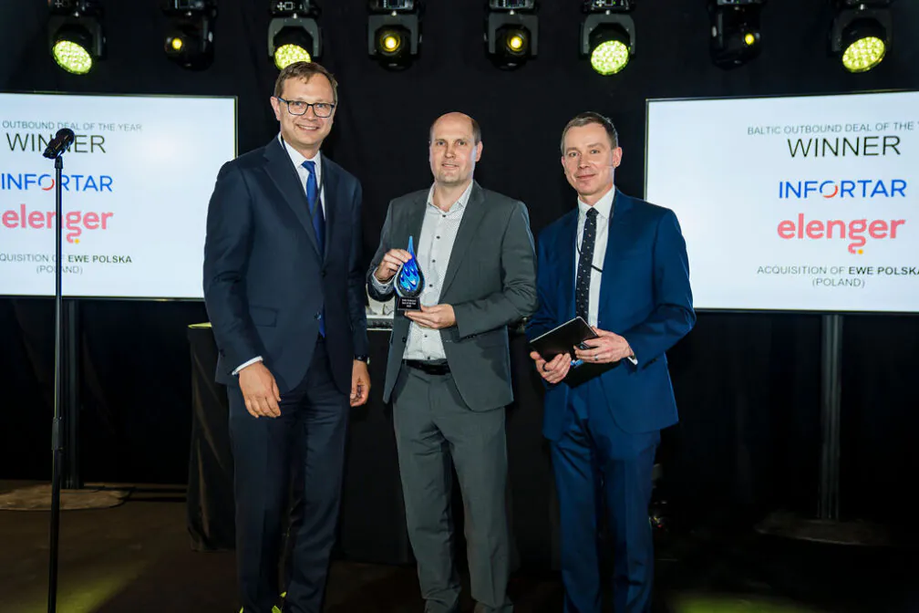 zdjęcia z wręczenia nagrody Baltic Outbound Deal of the Year 2025